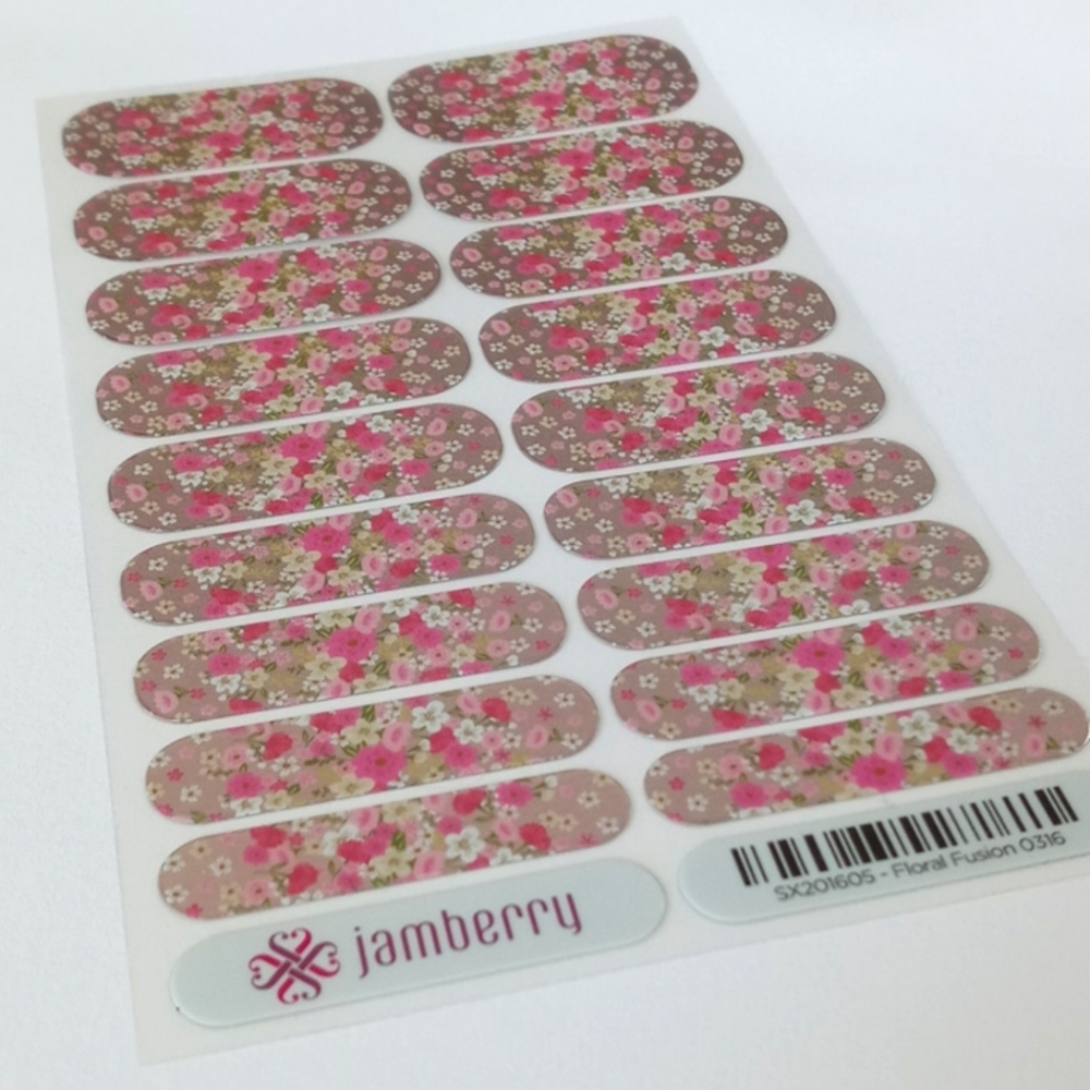 Bundle 4 FREE!! Jamberry Nail Wraps Floral Fusion 3/$20